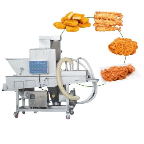 Burger Crumb Chicken Nugget Cutlet Breading  Onion Ring Batter Machine - Image 2