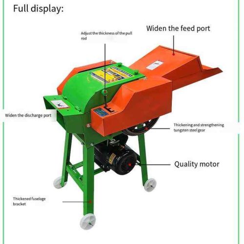 Mini Chaff Cutter Machine Compact Animal Feed Grass Cutter for Cattle, Goats, and Rabbits - Image 5