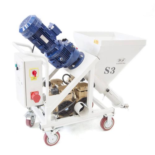 Wall Plaster Cement Plastering Machine with Matching Air Compressor