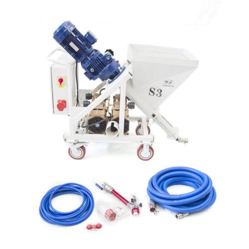 Wall Plaster Cement Plastering Machine with Matching Air Compressor - Image 6