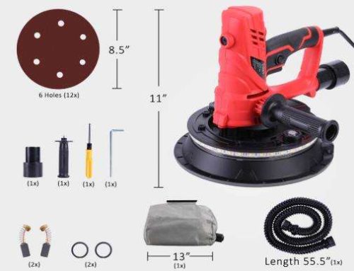 Portable Wet Cement Drywall Sander Electric Cement Mortar Polish Smoothing Machine with Vacuum and LED Light - Image 7