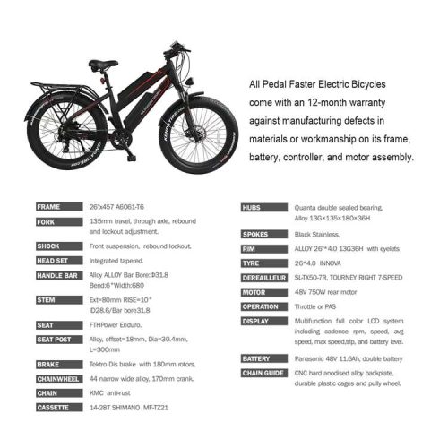 Electric Bike with Double Battery 48V 500W 26'' - Image 7