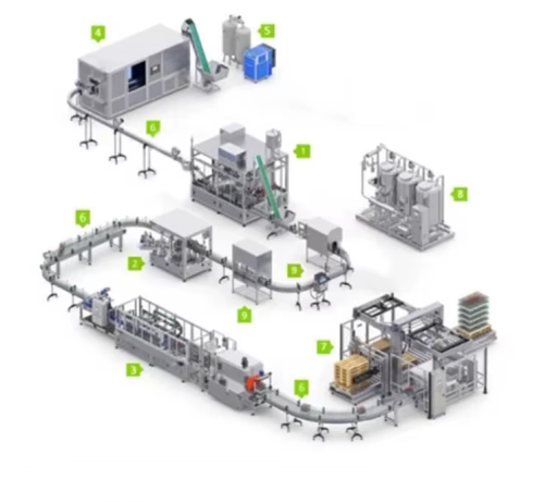 3 in 1 Small Scale Complete Juice Beverage Hot Filling Fruit Juice Processing Production Line