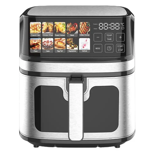 9L 8L Kitchen Appliance With Fast Smart Electric Digital Stainless Steel Air Fryer with Upper & Lower Dual - Image 3