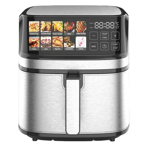 9L 8L Kitchen Appliance With Fast Smart Electric Digital Stainless Steel Air Fryer with Upper & Lower Dual - Image 4