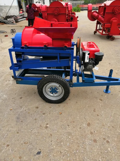 Automatic Corn Thresher Maize Sheller 600kg/h Corn Peeler Diesel Engine With Tires - Image 2