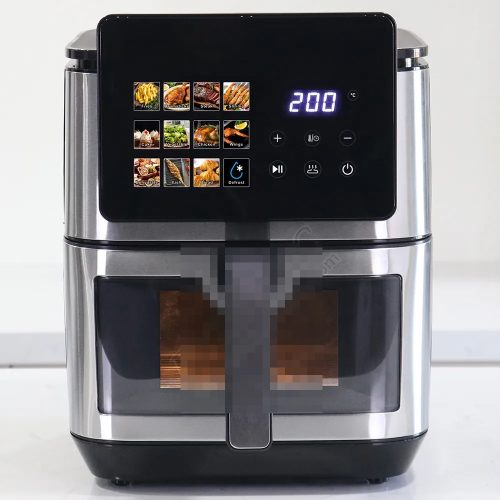 Black 7.5L 8L 9L 10L 11L Smart Digital Air Fryer