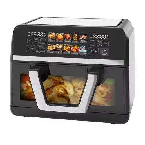 Digital Screen 8L 9L 10L High Capacity Oven Air Fryer with Dual Zone Basket - Image 4