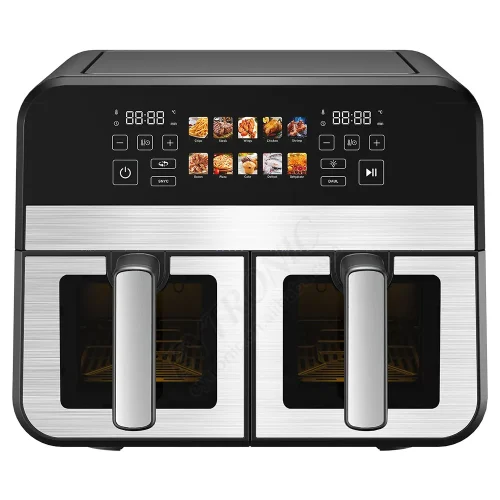 Digital Screen 8L 9L 10L High Capacity Oven Air Fryer with Dual Zone Basket - Image 6