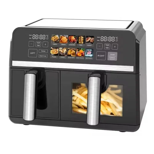 Digital Screen 8L 9L 10L High Capacity Oven Air Fryer with Dual Zone Basket - Image 5