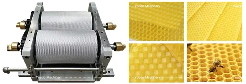 Beekeeping Tools Full Automatic Bee Wax Foundation Machinery Bee Wax Sheet Press Machine - Image 4