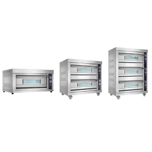 Professional Commercial Bakery Electric & Gas Baked Bread & Pizza Tray Deck Ovens