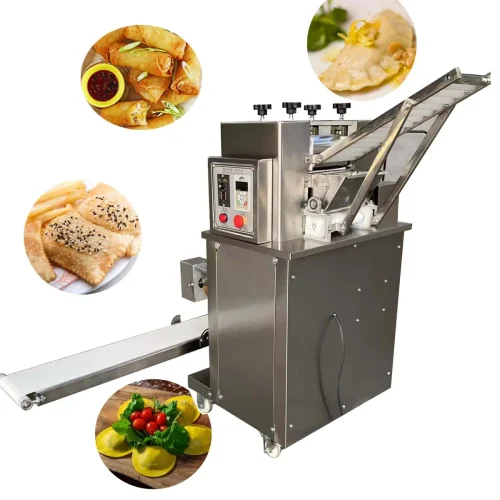 Samosa Making Machine Automatic Samosa Folding Dumpling Machine Meat Filling Roll Mini Wonton Machine