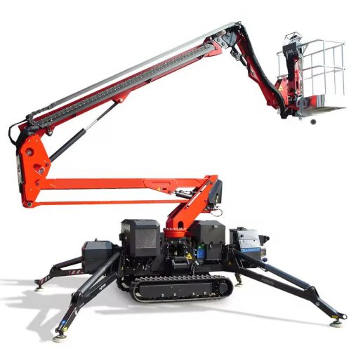 12m/14m/16m/18m Diesel Gasoline Powered Hydraulic High-Altitude Lifting Platform Adjustable Track Crawler Spider Arm Lift