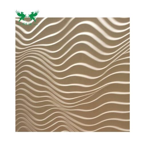 Embossed MDF Wave Wall Paneling Decorative Pattern 3D Wall Panel