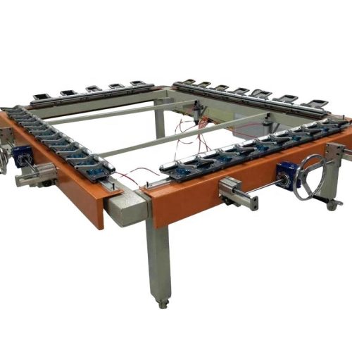 Double Clamp Worm Screen Stretching Machine for T-Shirt Printing