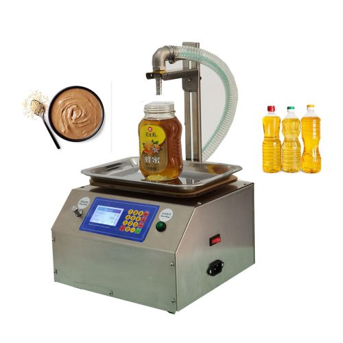 Automatic Weighing Sub-Filling Machine Honey Viscous Liquid Sesame Paste Edible Oil Glue Liquid Packaged Glass Gel