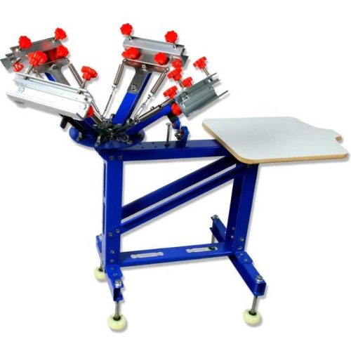 4 Color 1 Station Table Rotating Printing Machine