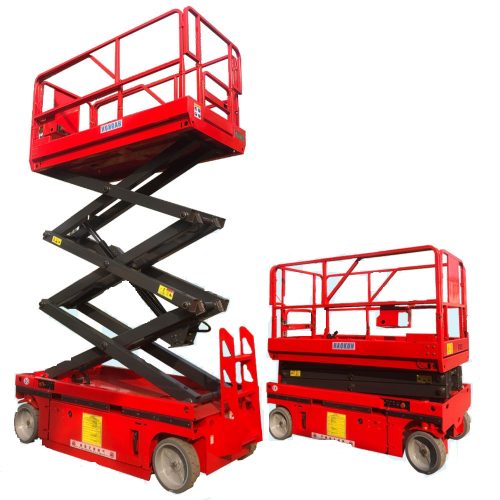 10m-12m Self-Propelled Mobile Overhead Hydraulic Shear Jack Lifting Platform for High-Altitude Operation