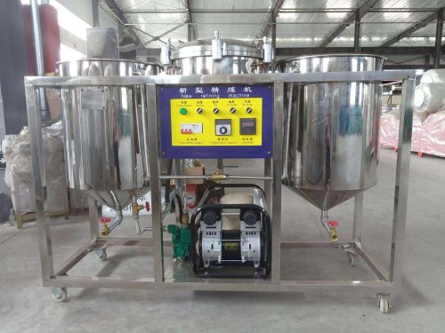 500kg/24-H Automatic Oil Refinery Peanut Sunflower Soybean Oil Refining Machine - Image 2