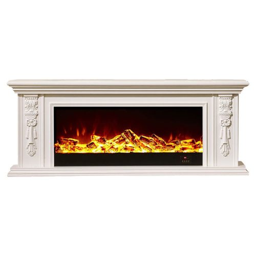 TV Console Table Remote Controlled Fire Place