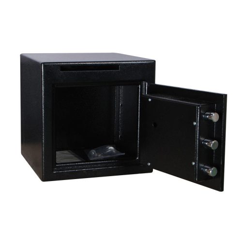 Safe Deposit Box Home Office Hotel Bank Metal Commercial Security Electronic Digital Cash Drop Deposit Box - Image 4