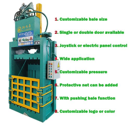 30Tons Vertical Hydraulic Baler Waste Clothing Cardboard Plastic Baler - Image 5