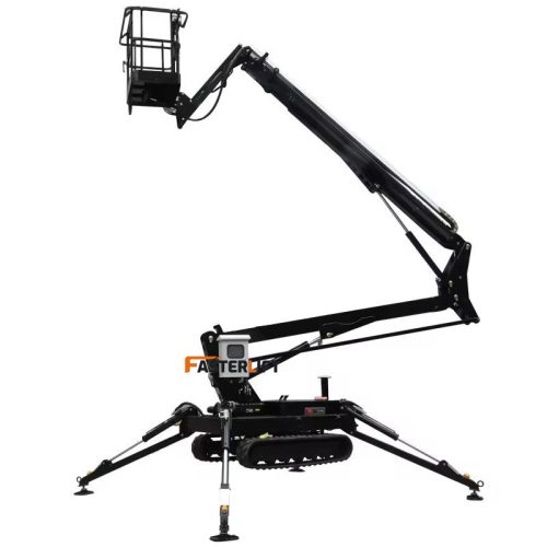 12m/14m/16m/18m Diesel Gasoline Powered Hydraulic High-Altitude Lifting Platform Adjustable Track Crawler Spider Arm Lift - Image 5