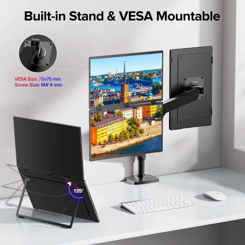 New three-screen portable monitor 16-inch foldable ultra-narrow portable monitor for laptop screen extenders - Image 3