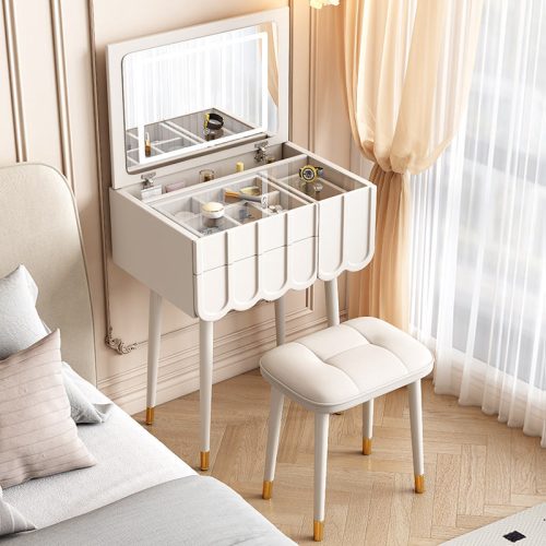 Wind Flip Dresser Bedroom Modern Simple Mini Small Household 60cm Net Red Girl Light Luxury Makeup Table