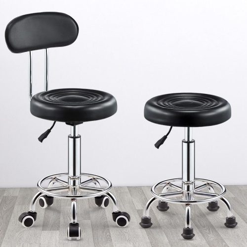 Factory Direct Swivel Bar Stool for Dining Room, Rolling Chair Adjustable Height with Backrest, Modern