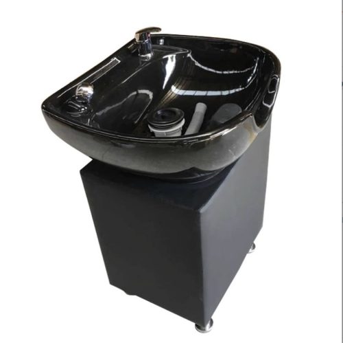 Vertical Ceramic Basin Salon Hair Washing Bed Accessories Head Spa Equipment Portable Shampoo Basin