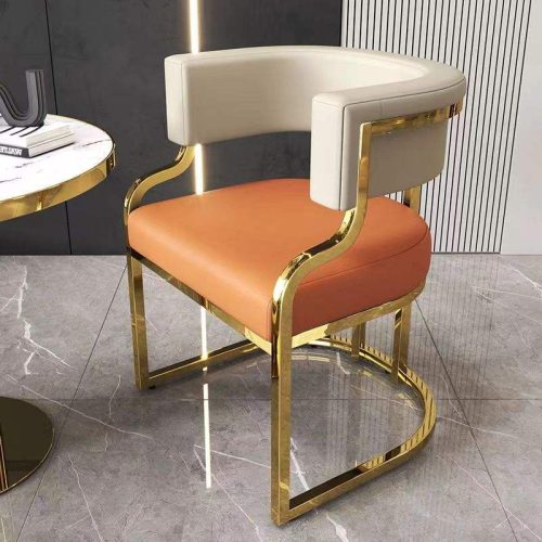 Luxury Dining Chair Hotel Sales Office Beauty Salon Receives Mahjong Sofa Chair Nail Salon Customer Makeup Chair