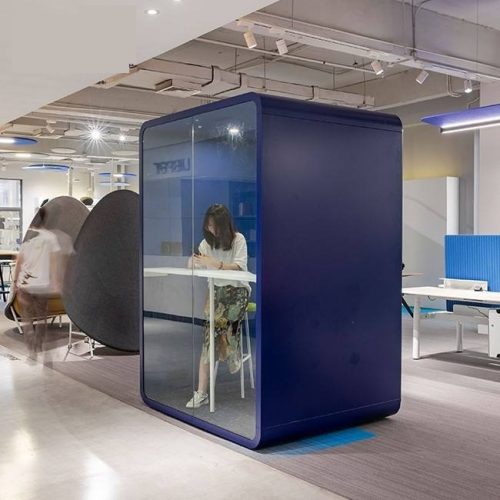 Acoustic Sound Booth Movable Two Person Office Pod - Image 2