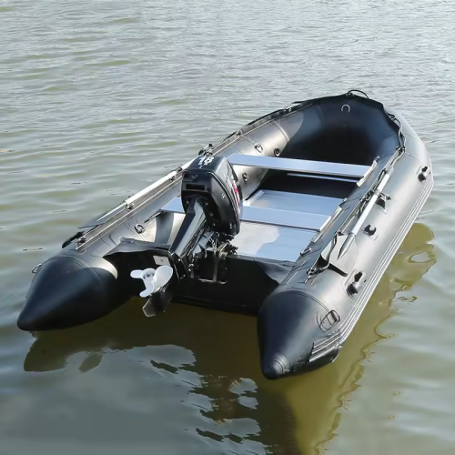 High Quality Aluminum floor PVC Folding Pontoon Rubber boat Inflatable Boat