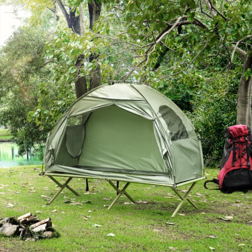 2 In 1 Off The Ground Quick Automatic Pop-Up Portable Tent Folding Bed Outdoor Camping Tent