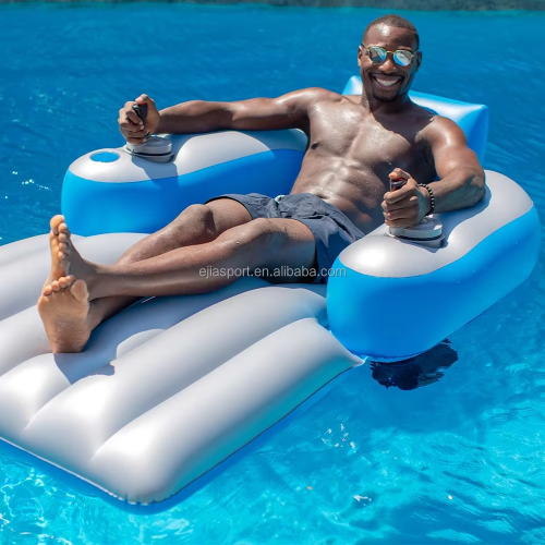 Lightweight Durable Motorized Inflatable Pool Lounger Water Hammock Raft for Pool Toy Pool Lounger For Adults