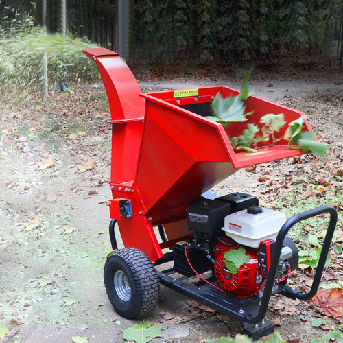 Wood Chipper Machine 15Hp Petrol Diesel Machine Tree Branch Shredder Gasoline Engine Small Wood Shredder