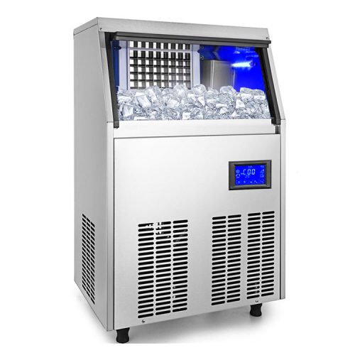 Commercial Ice Maker 335W Stainless Steel Ice Machine 132-Pound Ice Maker