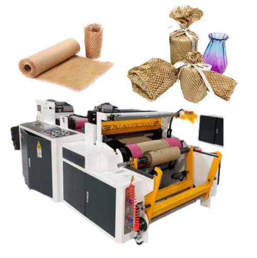 Honeycomb Paper Machine Automation Wrapping Cutting Making Machine Honeycomb Kraft Paper Bubble Board Wrap Production Machine