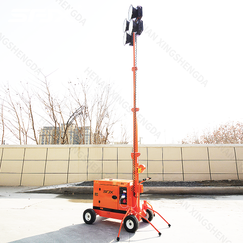 Portable Lighting Towers Trailer Mounted Mobile Light Tower Led Lighting Tower With Trailer