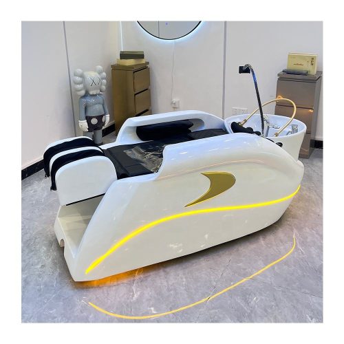 Salon Furniture Modern Style Electric Shampoo Chair Beauty Salon Japanese Head Steam Physiotherapy Electric Massage Bed