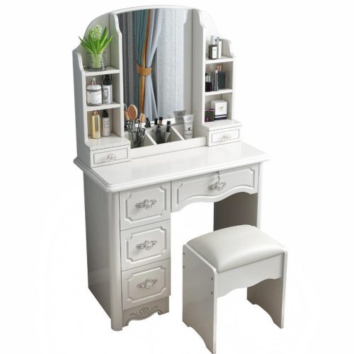 New Design Saving Space Dressing Table With Mirrored Vanity Dressers