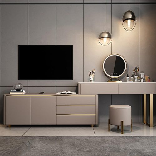 Multifunctional Dressing Table Bedroom Furniture Modern Dressing Table With Storage Dresser Cabinet Drawers