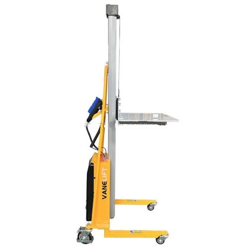 Mini Electric Platform Lift 1.5m-1.7m-1.8m-Height & 100-150-200Kg cm Small Cargo Battery Stacker Automatic Lifting - Image 2