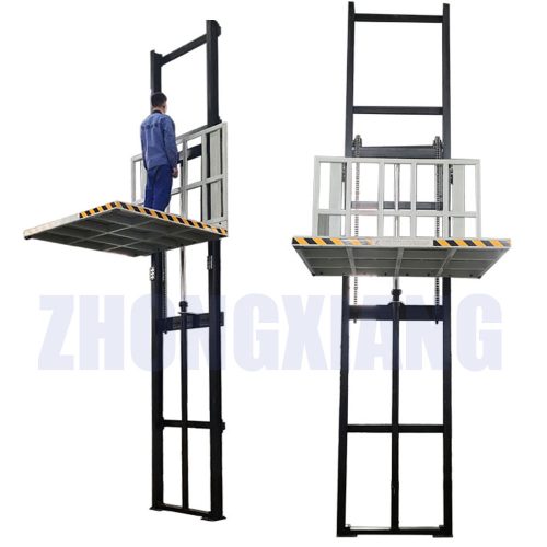 8m 10m Vertical Lift Indoor & Outdoor Cargo Lift Hydraulic Pump Custom Domestic Platform Lift