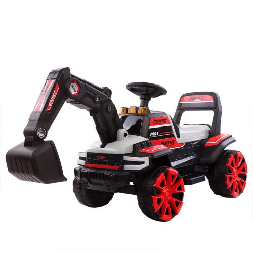 12V Electric Excavator Ride-On Toy with Remote Control and Electric Arm