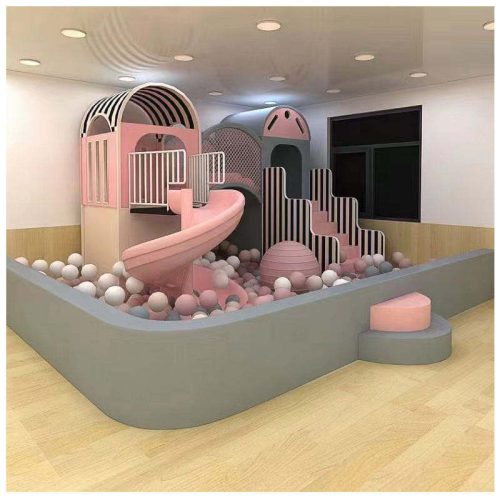 Indoor Playground Equipment for Kids Children Baby Airplane Slide Wooden Soft Play Area Park Small Set