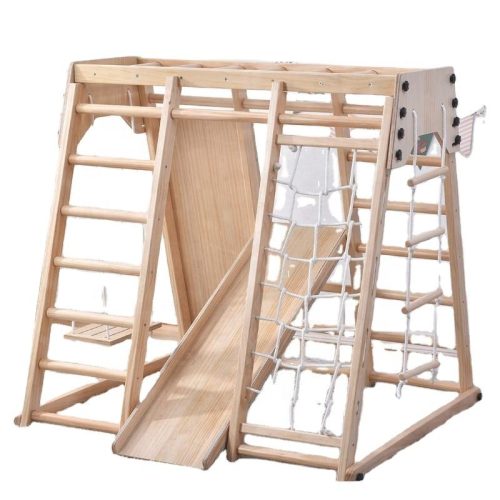 Wooden Climbing Frame Indoor Children Montessori Gym Foldable Climbing Pickler Swing Combination Sports Exercise Sets