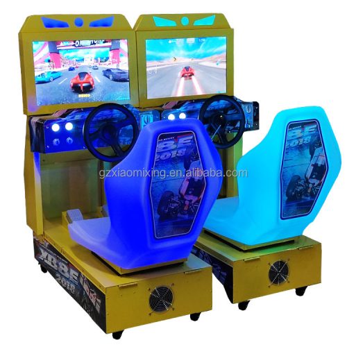 High Quality Kids Racing Simulator 22-Inch Car Arcade Machine Coin-Operated With Plastic Material Amusement